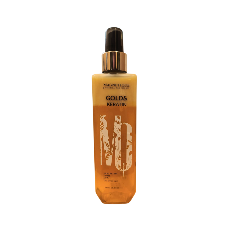 Magnetique Gold & Keratin Dual Action Spray 24k - keratynowa odżywka