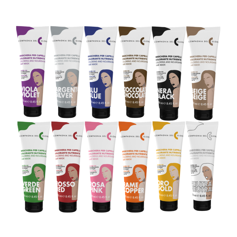 Compagnia del Colore Hair Mask - maska koloryzująca - 12 kolorów