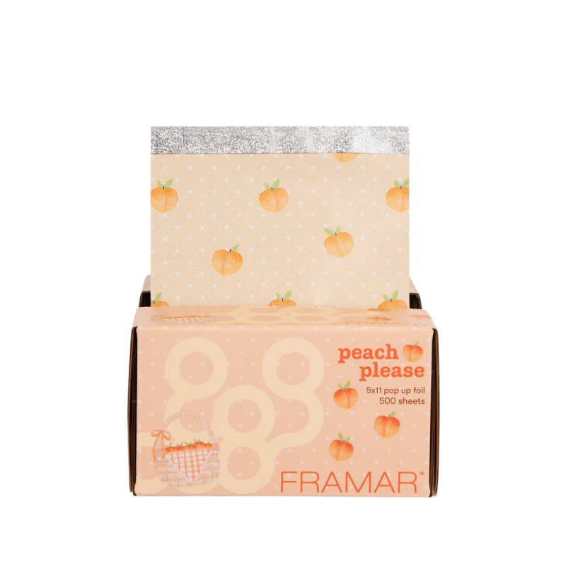 Framar Peach Please Pop Up Foil - folia fryzjerska cięta
