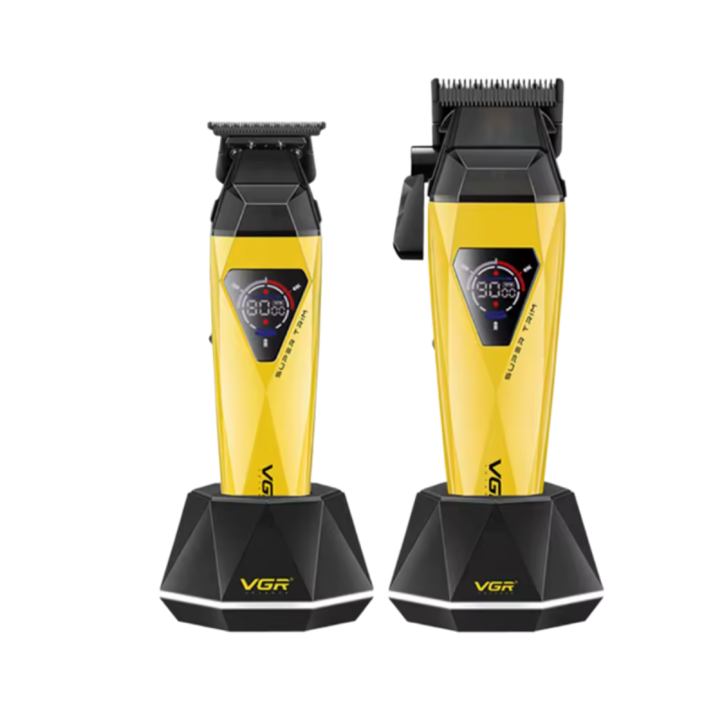 VGR V-877 S2 Żółty - zestaw maszynka + trymer