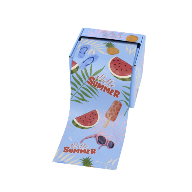 Sibel Embossed Alufoil Hello Summer - folia fryzjerska w rolce