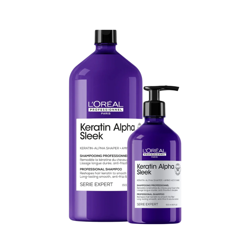 Loreal Professionnel Keratin Alpha Sleek Shampoo - szampon wygładzający do włosów