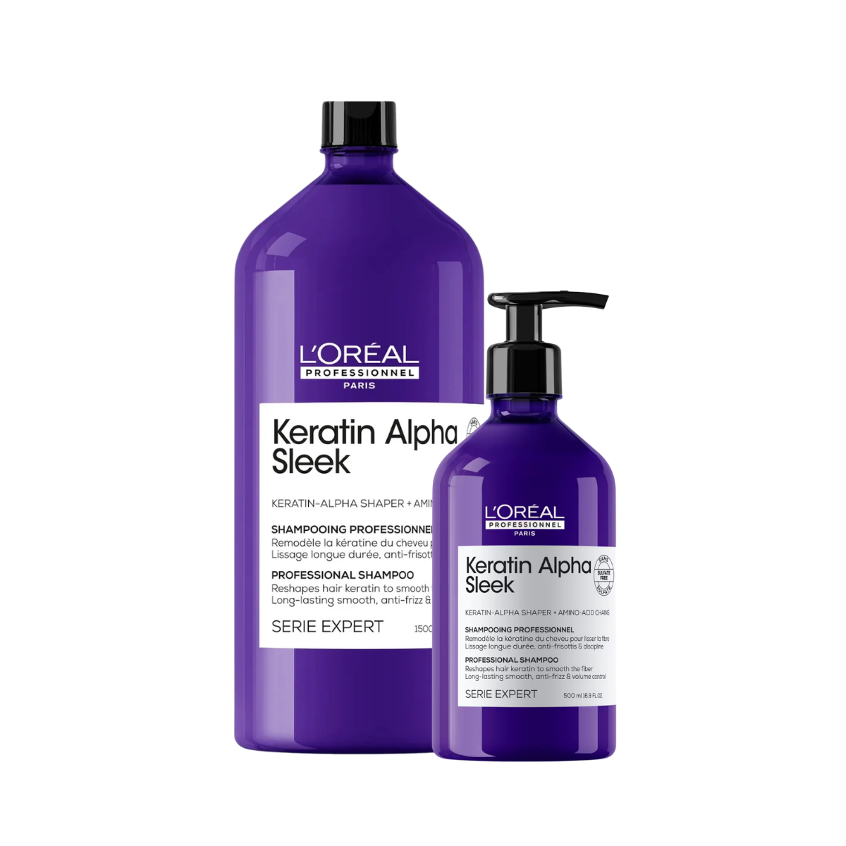 Loreal Professionnel Keratin Alpha Sleek Shampoo - szampon wygładzający do włosów