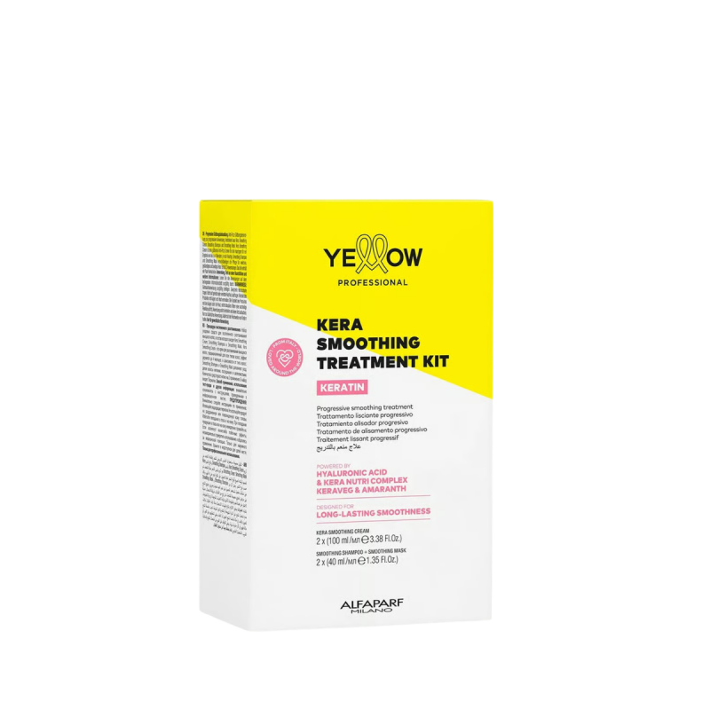 Yellow Keratin Kera Smoothing Treatment Kit - zestaw do wygładzania włosów