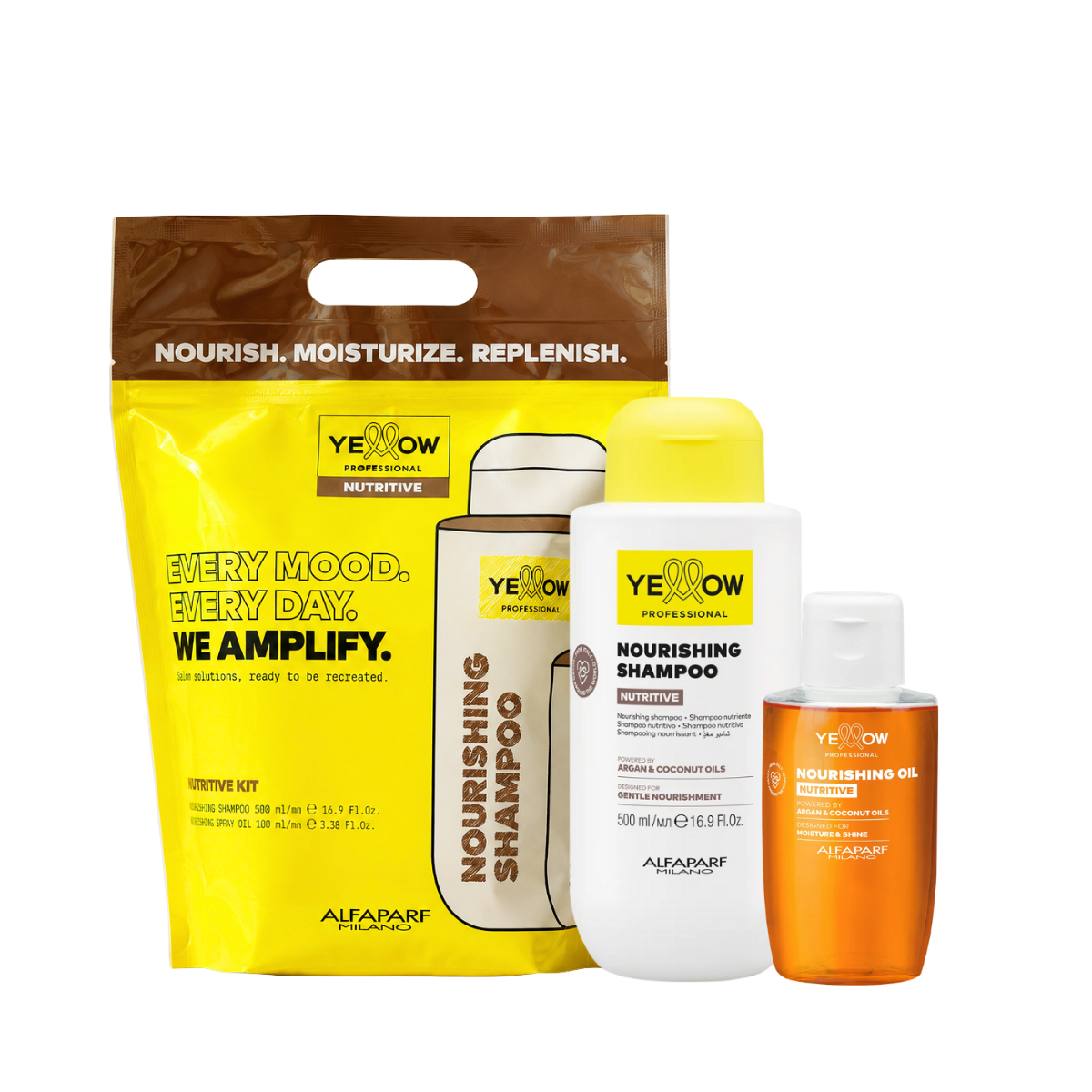 Letni Zestaw do Pielęgnacji Yellow - 3 zestawy Yellow + szczotka do modelowania Termix 43mm GRATIS