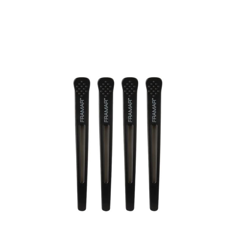 Framar Super Sectioners 4 Pack Black - zestaw 4 klipsów do sekcjonowania włosów