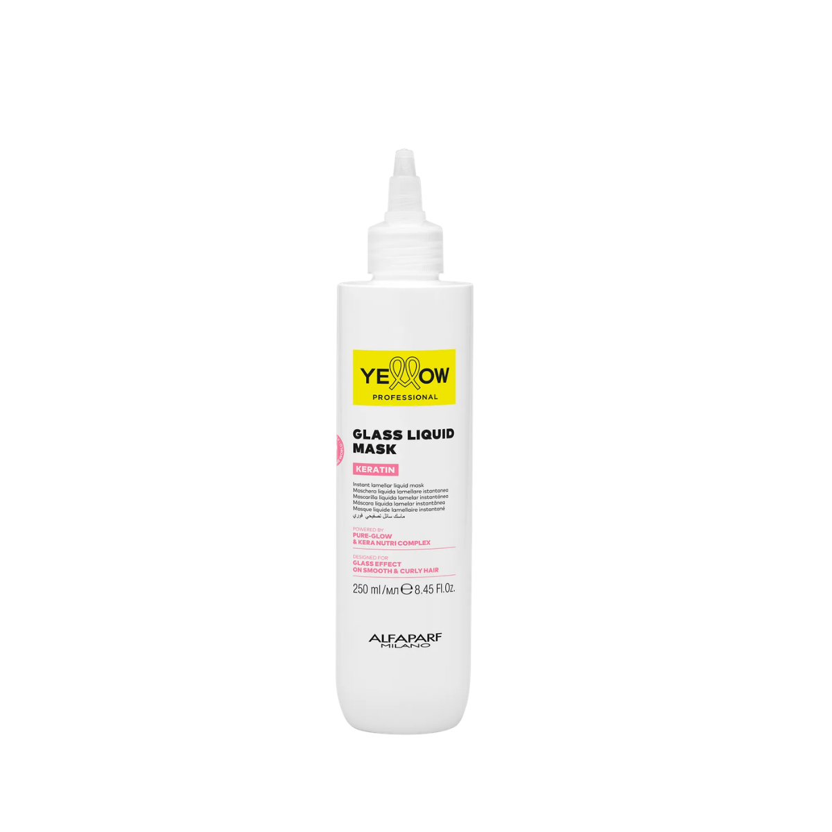 Yellow Keratin Glass Liquid Mask - maska wygładzająca do włosów w płynie
