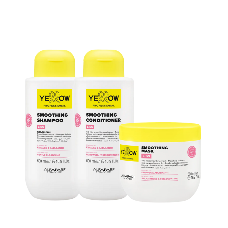 Yellow Liss Smoothing Set – zestaw wygładzający do włosów puszących się i prostowanych