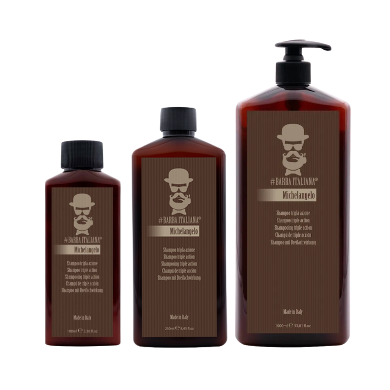 Barba Italiana Michelangelo Shampoo - szampon przeciw wypadaniu włosów i łupieżowi 100 ml / 250 ml / 1000 ml