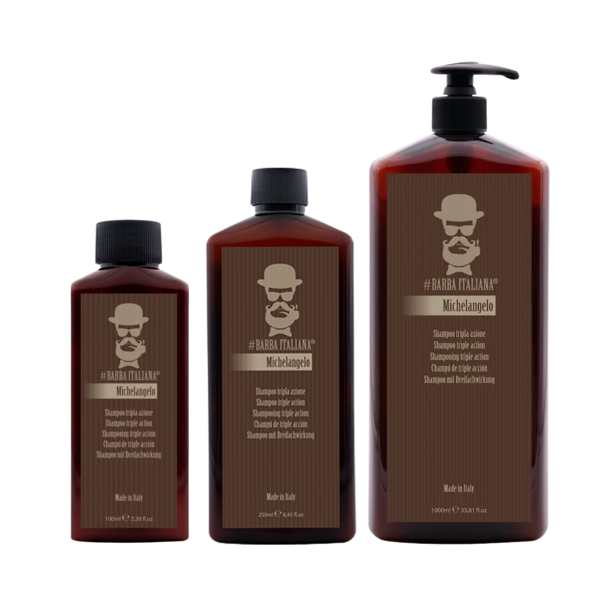 Barba Italiana Michelangelo Shampoo - szampon przeciw wypadaniu włosów i łupieżowi 100 ml / 250 ml / 1000 ml