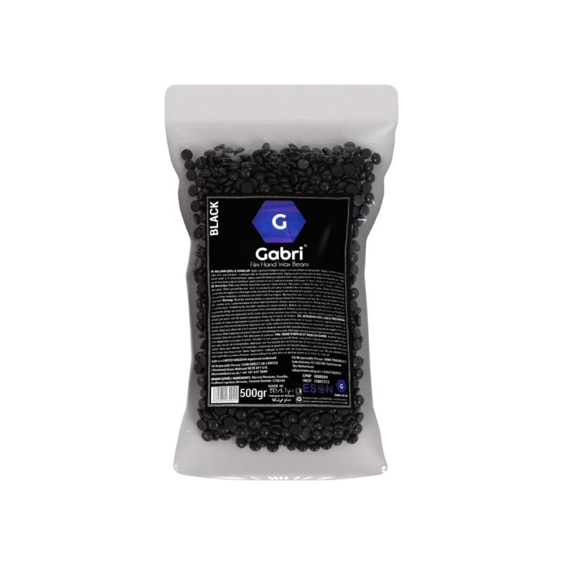 Gabri Professional Hard Wax Beans Black - bezpaskowy wosk twardy do depilacji 500 g